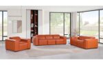 1224 Top Grain Italian Leather Sofa Set By Gu Furniture - Image 6