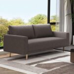 Elverum Loveseat in Charcoal Gray Boucle – FM61000GY-LV by Furniture of America