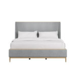 Loft King Upholstered Bed in Natural Maple Finish By Art Furniture
