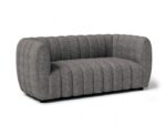 Aversa Loveseat in Charcoal Gray Boucle – FM61002GY-LV by Furniture of America - Image 2