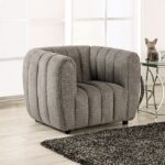 Aversa Chair in Charcoal Gray Boucle – FM61002GY-CH by Furniture of America
