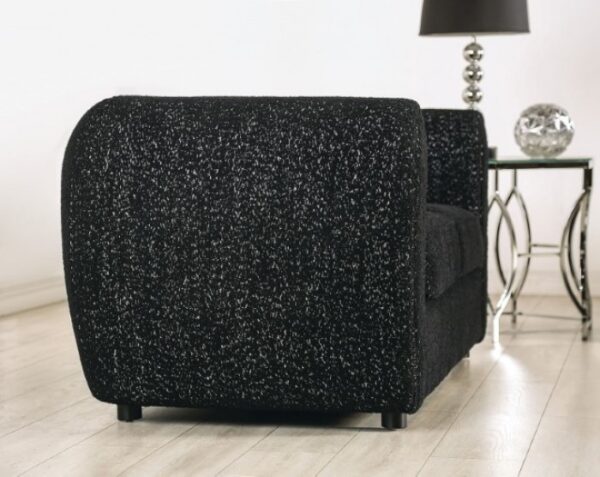 Verdal Loveseat in Black Boucle – FM61001BK-LV by Furniture of America - Image 2