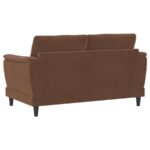 Selma Rust Woven Fabric Loveseat by Coaster Furniture - Image 2