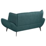 Acton Upholstered Flared Arm Loveseat Teal Blue by Coaster Furniture - Image 2