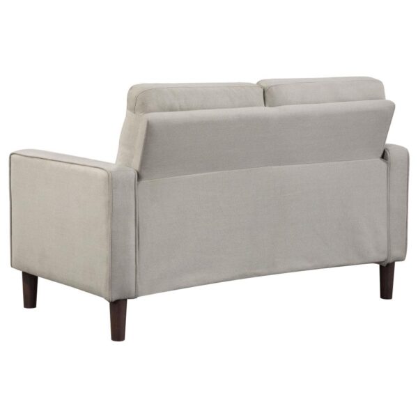Bowen Upholstered Track Arm Tufted Loveseat Beige by Coaster Furniture - Image 2