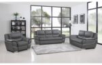 4572 Genuine Leather Sofa Set By Gu Furniture