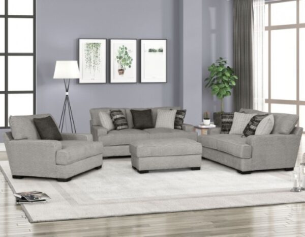 Ardenfold Loveseat in Gray Fabric – FM64201GY-LV by Furniture of America - Image 8