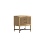 Loft Reeded Nightstand in Natural Maple Finish By Art Furniture