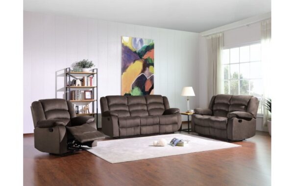 9824 Microfiber Fabric Reclining Sofa Set By Gu Furniture - Image 3