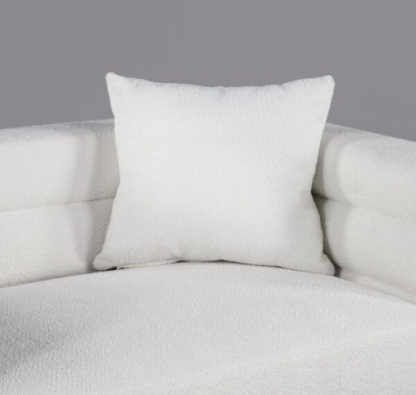 Landovery Loveseat in White Boucle with Gold Legs – CM6454WH-LV-PK by Furniture of America - Image 2