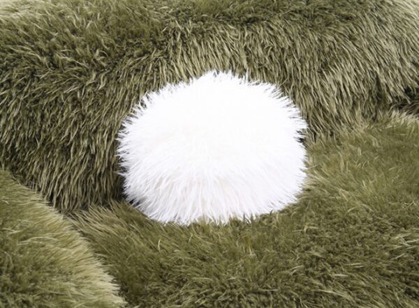 Darwen Loveseat in Green Faux Fur – FM64006GR-LV by Furniture of America - Image 3