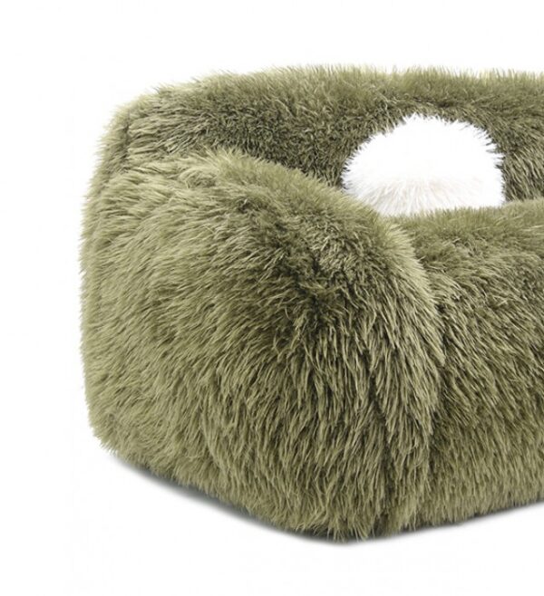 Darwen Loveseat in Green Faux Fur – FM64006GR-LV by Furniture of America - Image 2