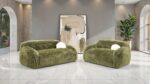 Darwen Loveseat in Green Faux Fur – FM64006GR-LV by Furniture of America - Image 5