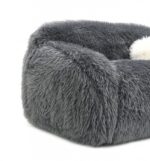 Darwen Loveseat in Dark Gray Faux Fur – FM64006DG-LV by Furniture of America - Image 2