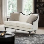 La Salle Loveseat in White Chenille – FM67005WH-LV by Furniture of America