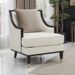 La Salle Chair in White Chenille – FM67005WH-CH by Furniture of America
