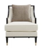 La Salle Chair in White Chenille – FM67005WH-CH by Furniture of America - Image 2