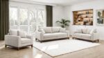 Watton Sectional with Left Chaise in Light Gray Chenille – FM64008TP-SECT-L by Furniture of America - Image 3