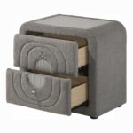 Shelyn Nightstand in Gray Teddy Sherpa BD05653 By ACME - Image 2