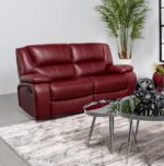 Camila Upholstered Motion Reclining Loveseat Red by Coaster Furniture
