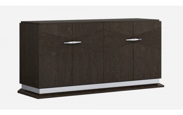 D845 High Gloss Dark Gray Buffet By Gu Furniture - Image 4