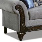 Gustavo Loveseat in Gray & Walnut – SM7306-LV by Furniture of America - Image 2