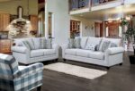 Aberporth Loveseat in Gray – SM5406-LV by Furniture of America - Image 2