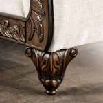 Cassani Loveseat in Light Gray & Walnut – SM7756-LV by Furniture of America - Image 2