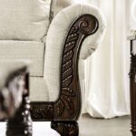 Cassani Loveseat in Light Gray & Walnut – SM7756-LV by Furniture of America - Image 3