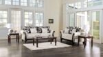 Cassani Loveseat in Light Gray & Walnut – SM7756-LV by Furniture of America - Image 7