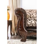 Quirino Traditional Loveseat in Light & Dark Brown – SM6416-LV by Furniture of America - Image 2