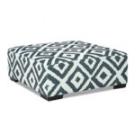 Loughton Transitional Gun Metal & Ivory Chenille Ottoman – SM5195-OT by Furniture of America - Image 3
