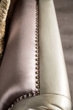 Albacete Traditional Purple Velvet Chair with Champagne Frame – FM65006PR-CH by Furniture of America - Image 2