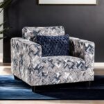 Harlow Transitional Light Gray Chenille Chair – FM61008LG-CH-PT  by Furniture of America