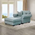 Queensbury Teal Transitional Accent Chair – FM61113TL-CH-PT by Furniture of America