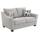 Tomkins Boucle Upholstered Loveseat Light Gray by Coaster Furniture - Image 2