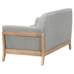 Vaughn Fabric Upholstered Flared Arm Loveseat Gray by Coaster Furniture - Image 3