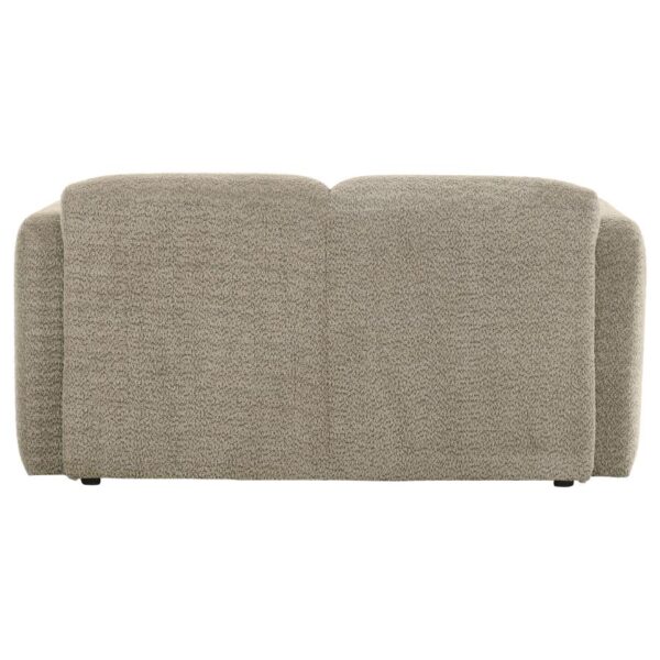 Dorset Modern Brown Fabric Loveseat by Coaster Furniture - Image 5