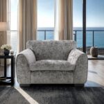 Severo Contemporary Light Gray Chenille Chair – FM61005GY-CH  by Furniture of America