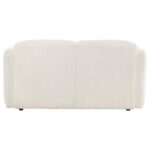 Dorset Modern White Sculpted Loveseat by Coaster Furniture - Image 5