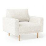 Elverum Contemporary Off-White Boucle Accent Chair – FM61000WH-CH by Furniture of America