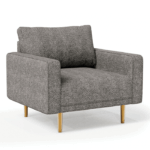 Elverum Contemporary Charcoal Gray Boucle Chair – FM61000GY-CH by Furniture of America