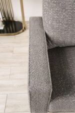 Elverum Contemporary Charcoal Gray Boucle Chair – FM61000GY-CH by Furniture of America - Image 2