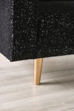 Elverum Contemporary Black Boucle Sofa – FM61000BK-SF by Furniture of America - Image 4