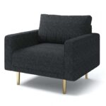 Elverum Contemporary Black Boucle Chair – FM61000BK-CH  by Furniture of America