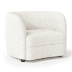 Versoix Contemporary Off-White Boucle Chair – FM61003WH-CH by Furniture of America - Image 2