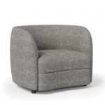 Versoix Contemporary Charcoal Gray Boucle Chair – FM61003GY-CH by Furniture of America - Image 2