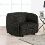 Versoix Contemporary Black Boucle Chair – FM61003BK-CH by Furniture of America