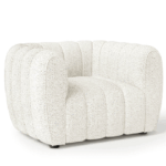 Aversa Contemporary Off-White Boucle Chair – FM61002WH-CH  by Furniture of America - Image 5
