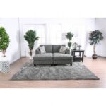Lowry Transitional Gray Chenille Left Chaise – CM6363-LCE by Furniture of America - Image 4